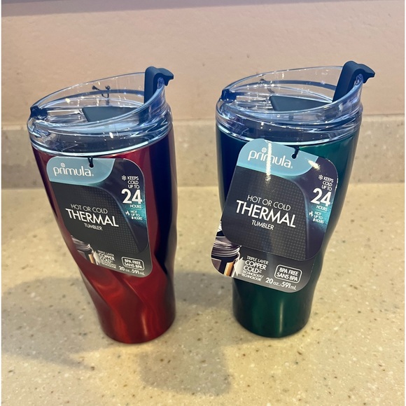 Kitchen Set Of 2 Primula Thermal Tumblers Red And Green Poshmark